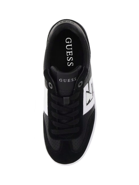 NOCHEE Sneaker mit Wildledereins&auml;tzen SCHWARZ - Damenschuhe