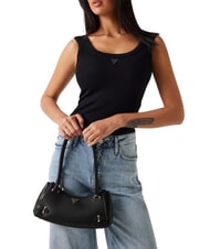 GUESS ROSALBA Schultertasche mit Saffiano-Print SCHWARZ - Damentaschen - 5