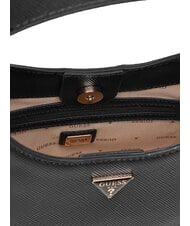 GUESS GIULLY 2 Tasche mit Saffiano-Print und Schultergurt SCHWARZ - Damentaschen - 4