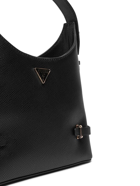 GIULLY 2 Tasche mit Saffiano-Print und Schultergurt SCHWARZ - Damentaschen