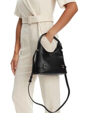 GUESS GIULLY 2 Tasche mit Saffiano-Print und Schultergurt SCHWARZ - Damentaschen - 6