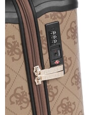 GUESS BERTA 18 Handgep&auml;cktrolley Latte-Logo / braun - Handgep&auml;ck - 4