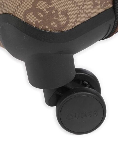 BERTA 18 Handgep&auml;cktrolley Latte-Logo / braun - Handgep&auml;ck