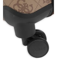 GUESS BERTA 18 Handgep&auml;cktrolley Latte-Logo / braun - Handgep&auml;ck - 5