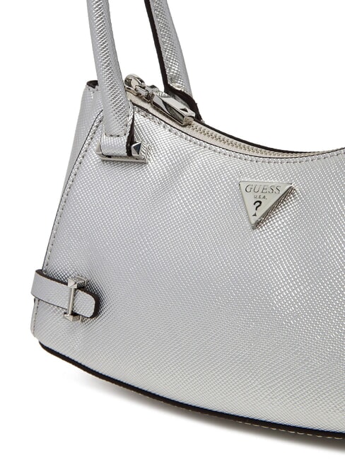 ROSALBA Schultertasche mit Saffiano-Print SILBER - Damentaschen