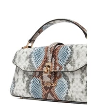 GUESS QUEENSLAND Handtasche mit Schultergurt neblig blau multi - Damentaschen - 4