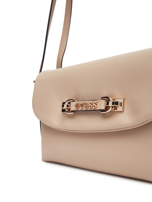 LEFIA Umh&auml;ngetasche mit &Uuml;berschlag einfach taupe - Damentaschen