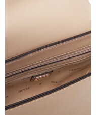 GUESS LEFIA Umh&auml;ngetasche mit &Uuml;berschlag einfach taupe - Damentaschen - 5