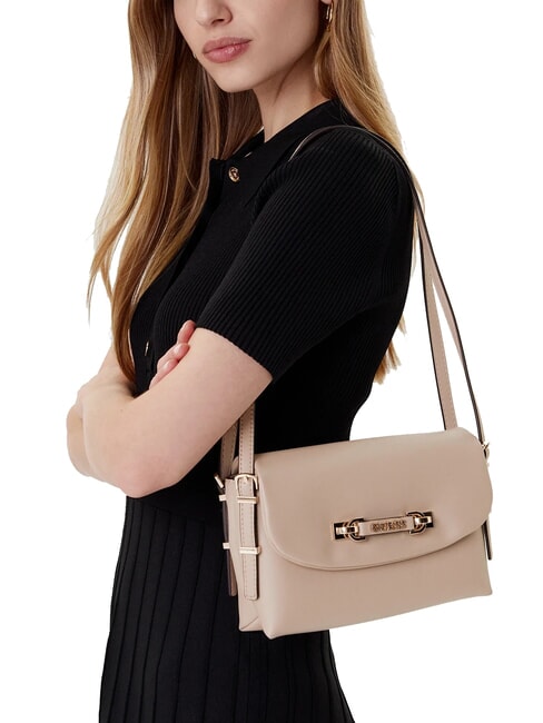 LEFIA Umh&auml;ngetasche mit &Uuml;berschlag einfach taupe - Damentaschen