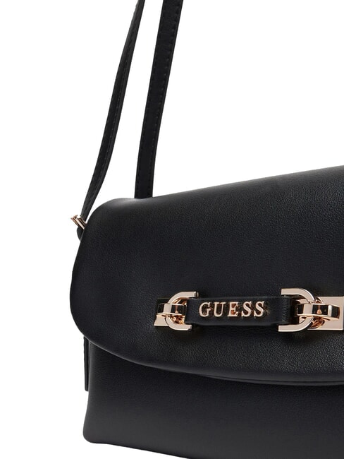 LEFIA Umh&auml;ngetasche mit &Uuml;berschlag SCHWARZ - Damentaschen