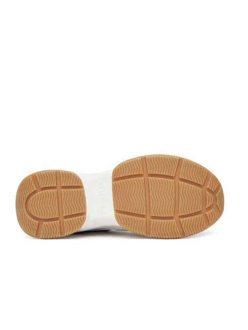 HAPYY3 Sneaker mit Pfingstrosen-Logoeins&auml;tzen Weiss-braun - Damenschuhe