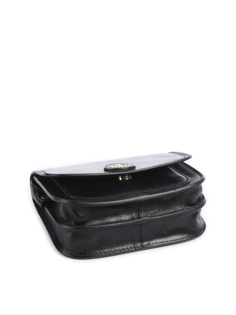 STORY DONNA Mini-Umh&auml;ngetasche aus Leder Schwarzes Gold - Damentaschen