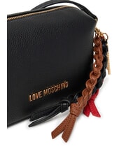 LOVE MOSCHINO LEGACY Kameratasche mit Anh&auml;ngern Schwarz - Damentaschen - 5