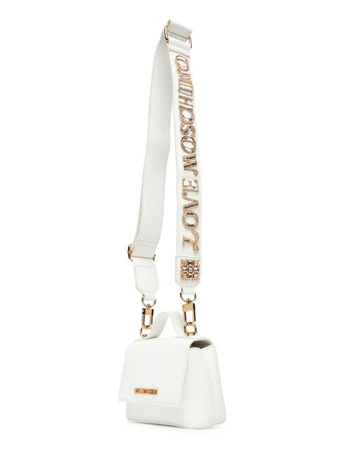 SPARKLE Mini-Tasche mit Schmuckstein-Applikationen Wei&szlig; - Damentaschen