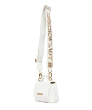 LOVE MOSCHINO SPARKLE Mini-Tasche mit Schmuckstein-Applikationen Wei&szlig; - Damentaschen - 3