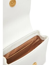 LOVE MOSCHINO SPARKLE Mini-Tasche mit Schmuckstein-Applikationen Wei&szlig; - Damentaschen - 5