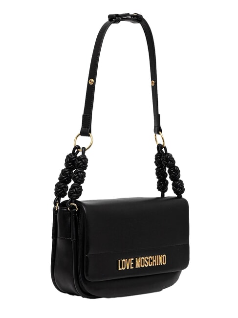 SMART DAILY Umh&auml;ngetasche mit gewebtem Muster Schwarz - Damentaschen