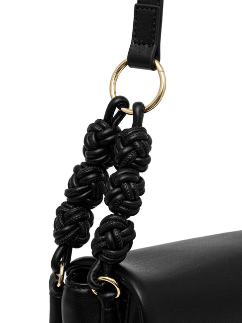 SMART DAILY Umh&auml;ngetasche mit gewebtem Muster Schwarz - Damentaschen