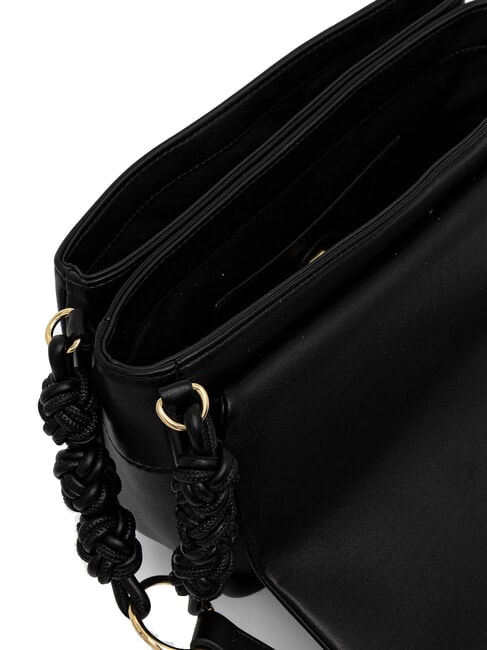 SMART DAILY Umh&auml;ngetasche mit gewebtem Muster Schwarz - Damentaschen