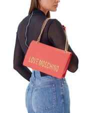 LOVE MOSCHINO LETTERING Schulter-/Umh&auml;ngetasche Koralle - Damentaschen - 5