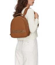 LOVE MOSCHINO LETTERING Rucksack Kamel - Damentaschen - 6