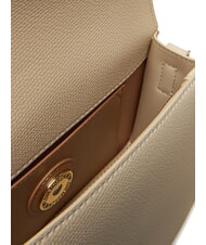 LOVE MOSCHINO BRAIDED Umh&auml;ngetasche mit &Uuml;berschlag Elfenbein - Damentaschen - 5