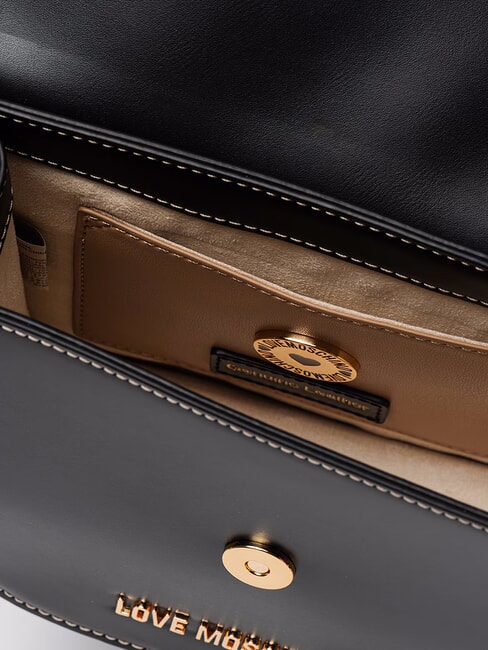 LOVE CHAIN Mini-Umh&auml;ngetasche Schwarz - Damentaschen