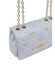 LOVE MOSCHINO SWEET STUDS Umh&auml;ngetasche mit Kette Hellblau - Damentaschen - 3