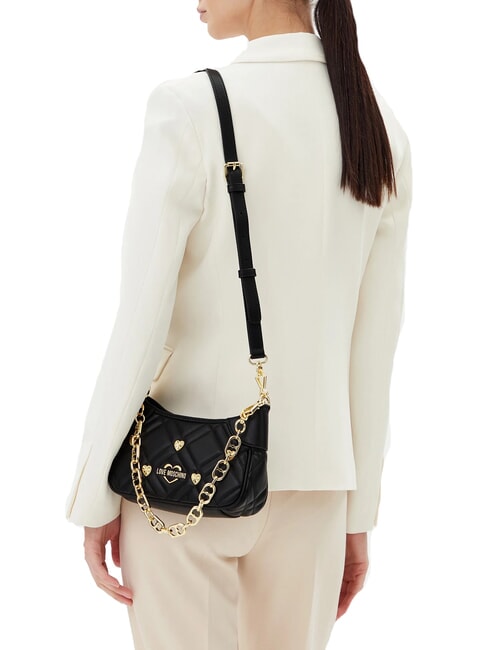 SWEET STUDS Umh&auml;ngetasche mit Schultergurt Schwarz - Damentaschen