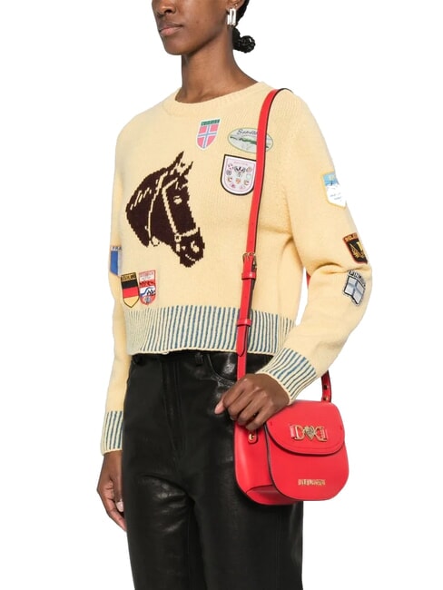 LOVE CHAIN Mini-Umh&auml;ngetasche rot - Damentaschen