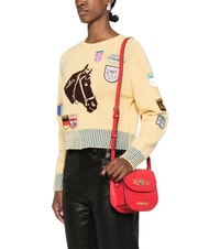 LOVE MOSCHINO LOVE CHAIN Mini-Umh&auml;ngetasche rot - Damentaschen - 5