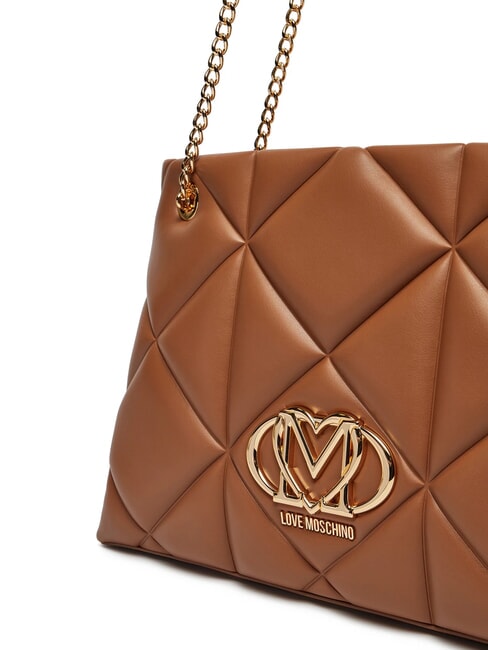 GEOMETRIC Umh&auml;ngetasche mit Kettengriffen Kamel - Damentaschen