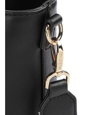 MARIO VALENTINO ZERO RE Shopping Bag mit Logo-Schultergurt Schwarz - Damentaschen - 3