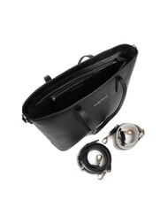 MARIO VALENTINO ZERO RE Shopping Bag mit Logo-Schultergurt Schwarz - Damentaschen - 4