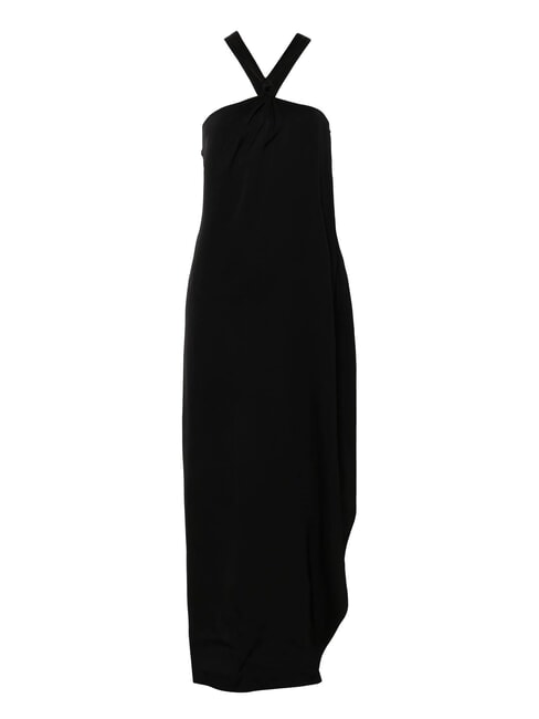 CK Langes Viskosekleid mit Knoten ck schwarz - Damenkleider