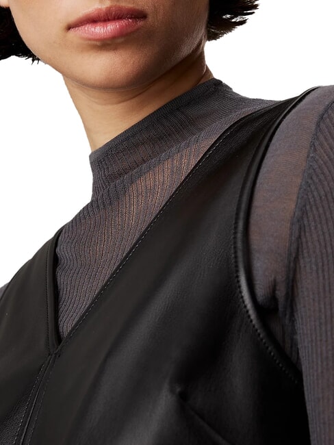 CK JEANS &Auml;rmelloses kurzes Westenkleid ck schwarz - Damenkleider