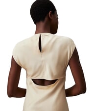 CALVIN KLEIN CK Cut-Out-Midikleid mit Seitenschlitzen Holzasche - Damenkleider - 3