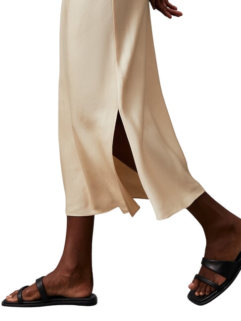 CK Cut-Out-Midikleid mit Seitenschlitzen Holzasche - Damenkleider