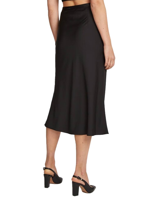 CK Gl&auml;nzender Longuette-Rock ck schwarz - Damenr&ouml;cke