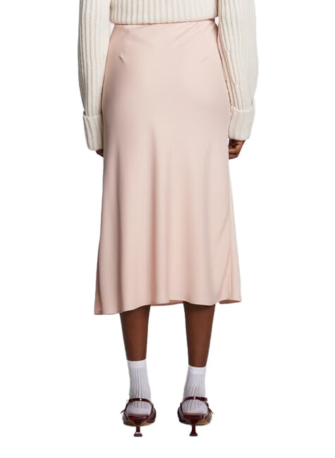 CK Gl&auml;nzender Longuette-Rock Bl&uuml;tenblatt err&ouml;ten - Damenr&ouml;cke