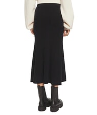 CALVIN KLEIN CK Gerippter ausgestellter Midirock ck schwarz - Damenr&ouml;cke - 2