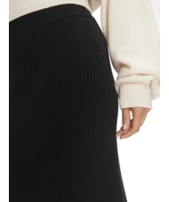 CALVIN KLEIN CK Gerippter ausgestellter Midirock ck schwarz - Damenr&ouml;cke - 3