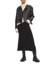 CALVIN KLEIN CK Gerippter ausgestellter Midirock ck schwarz - Damenr&ouml;cke - 5