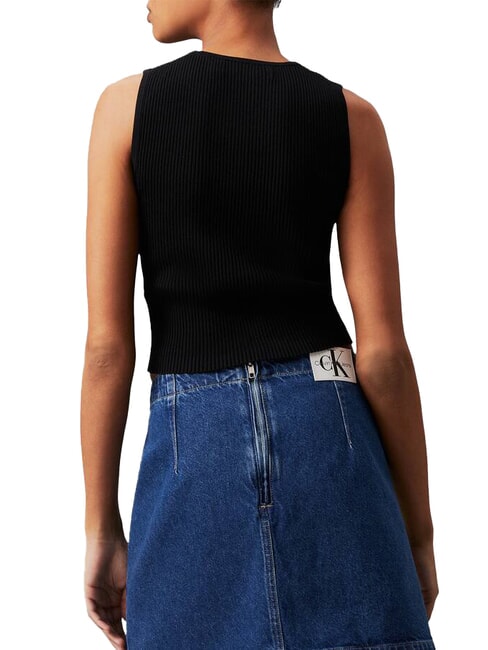 CK JEANS Geripptes Tanktop ck schwarz - T-Shirts und Tops f&uuml;r Damen