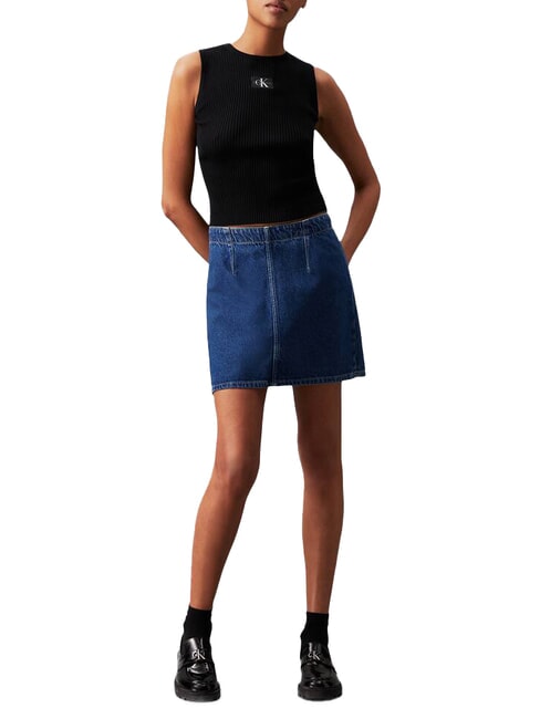 CK JEANS Geripptes Tanktop ck schwarz - T-Shirts und Tops f&uuml;r Damen