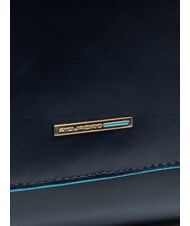 PIQUADRO BLUE SQUARE  Clutch mit Schultergurt Blau - Damentaschen - 4