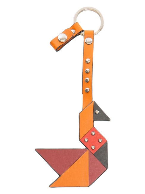 MUSE Schl&uuml;sselanh&auml;nger aus Leder ORANGE - Schl&uuml;sselanh&auml;nger und Schl&uuml;sseletuis