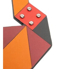 PIQUADRO MUSE Schl&uuml;sselanh&auml;nger aus Leder ORANGE - Schl&uuml;sselanh&auml;nger und Schl&uuml;sseletuis - 3