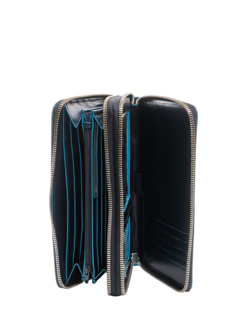 BLUE SQUARE Dokumentenhalter aus Leder Blau - Reisezubeh&ouml;r