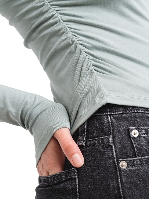 CK JEANS Lang&auml;rmliges T-Shirt mit Rundhalsausschnitt schiefergrau - T-Shirts und Tops f&uuml;r Damen